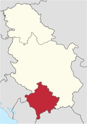 Lokacija Kosova i Metohije