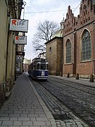 Kraków - tram on ulica Dominikańska.jpg