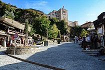 City center of medieval town of Kruje Kruje-KrujaAlbania 2016.jpg