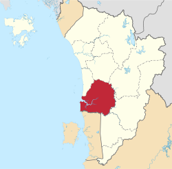 Lokasi Daerah Kuala Muda di Kedah