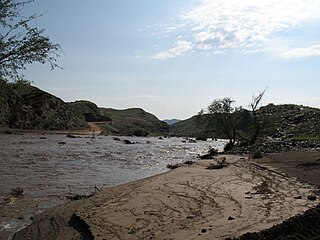 Kuiseb River River in Erongo, Namibia
