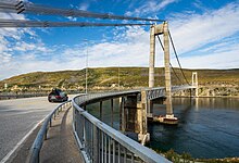 Riksväg 94 vid Kvalsundsbron.