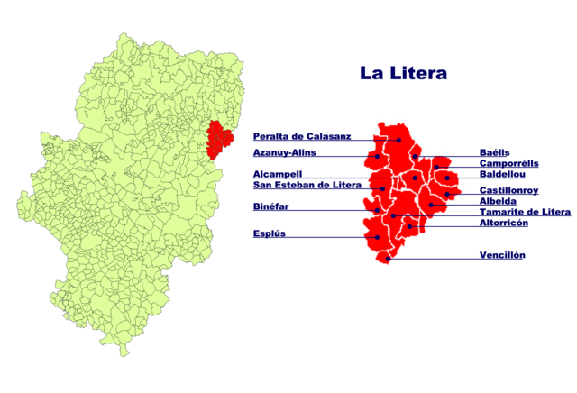 Peralta de Calasanz - Localizazion