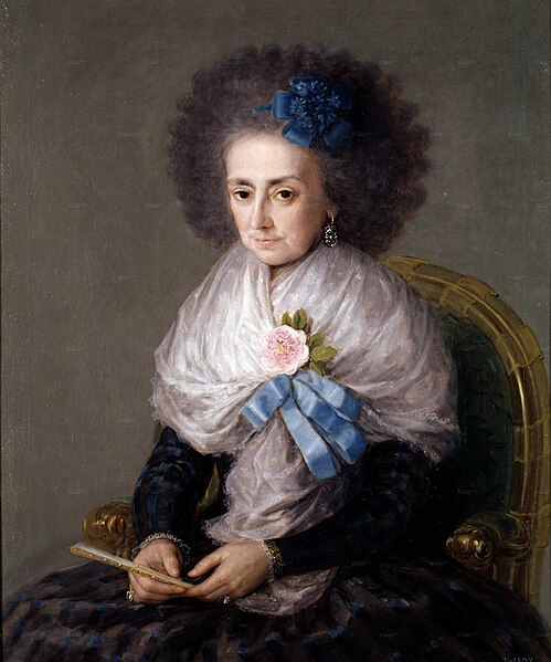 File:La marquesa viuda de Villafranca por Francisco de Goya.jpg