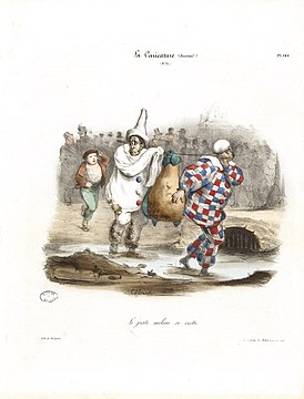 Le Juste Milieu se crotte, Traviès, mars 1832.