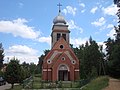 English: Leśnice-village near Lębork, Poland. Church Polski: Leśnice-wieś koło Lęborka, woj. pomorskie. Kościół Camera location 54° 30′ 41″ N, 17° 40′ 17″ E  View all coordinates using: OpenStreetMap