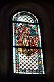 Mezepoka vitralo en la malantaŭa parto de la katedralo