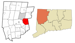 Localização em Litchfield County, Connecticut