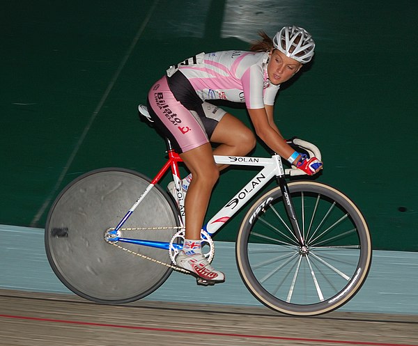 Deignan at the Manchester round of the 2007 Revolution series