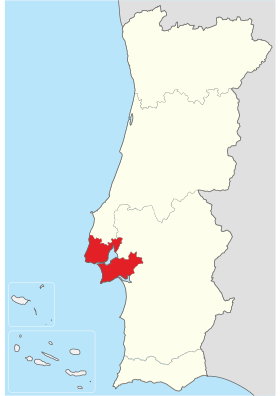 Localização da AML em Portugal