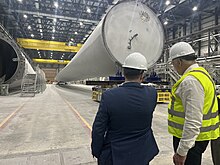 Longest Overhead Crane to build the longest wind turbines at LM Windpower. Longest Overhead Crane to build the longest wind turbines.jpg