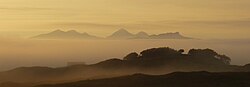 Looking north from Kilnory over Eigg and Rhum