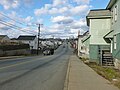 Looking north on School Street near Middlesex Street in Lowell, Massachusetts.