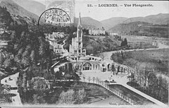 Lourdes, vue plongeante