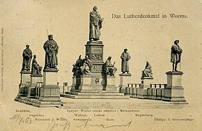 The monument on a 1902 postcard Lutherdenkmal1.jpg