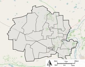 Lubinsky-distriktet på kartan