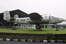 A B-25 Mitchell on display M-458 NA B-25 Mitchell Indonesian Airforce (7168661149).jpg