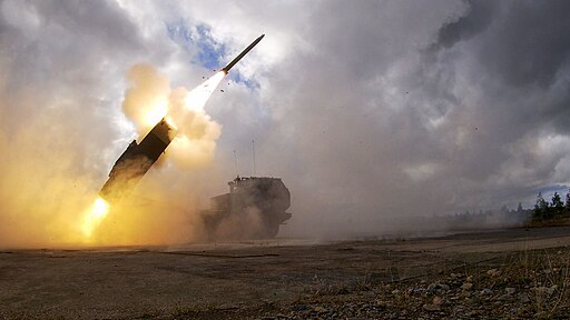 M142 HIMARS fires a rocket as part of Nordic Strike 22 (2)