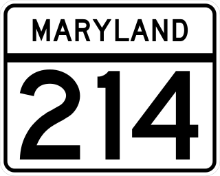 <span class="mw-page-title-main">Maryland Route 214</span> Highway in Maryland