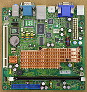 Mini-ITX-Board, CPU und Chipsatz passiv gekühlt, 2008