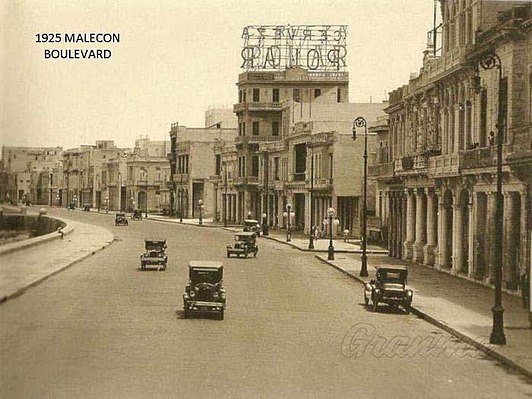 El Malecon in 1925