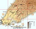 Map of Cape Helles war zone