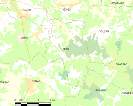 Mapa obce Sers