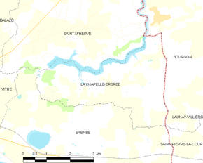 Poziția localității La Chapelle-Erbrée