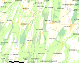 Mapa obce Rothonay