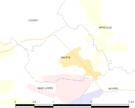 Mapa obce Baupte