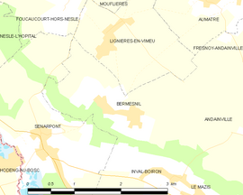 Mapa obce Bermesnil