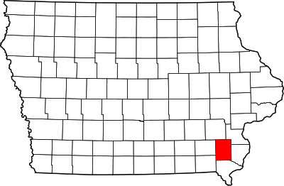 Map of Iowa highlighting Henry County.svg