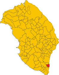 Корсано - Карта