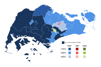 Map of the results of the 2006 Singaporean general election.svg