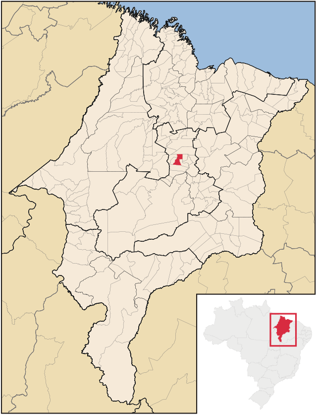 Localização de Igarapé Grande no Maranhão