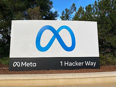 Meta Headquarters Sign