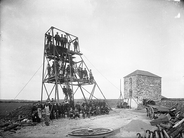 Mine workers at Bunmahon, County Waterford c. 1906
