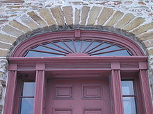 Fanlight at Montgomery's Inn in Toronto, Canada Montgomery's Inn Door.jpg