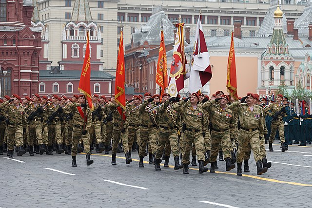 Rosgvardia personnel on Red Square, 2019