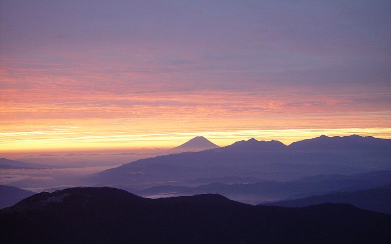 File:Mount Fuji and Akaishi Mountains from Mount Yari.jpg