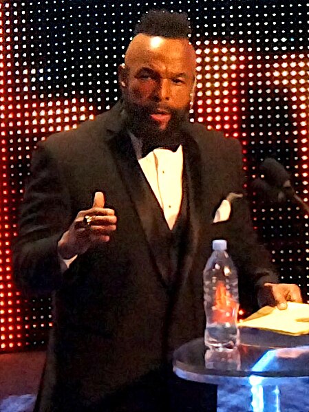 Mr. T at the WWE Hall of Fame in 2014