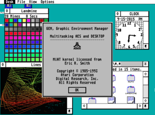 Atari TOS Operating system of the Atari ST range of computers