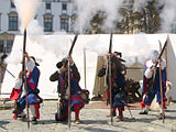 Exercices de tir de mousquetaire.  Reconstruction.