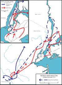 Mappa della campagna di New York e del New Jersey