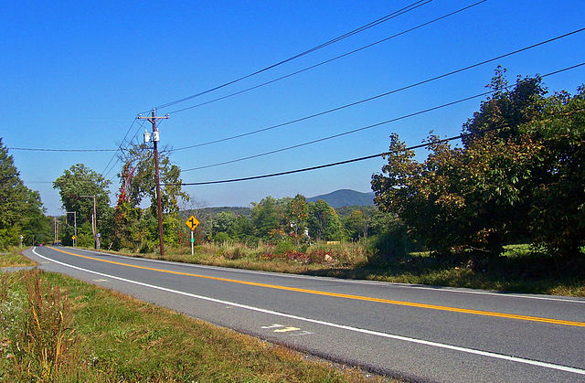 NY 94 west of the village of Washingtonville in Blooming Grove