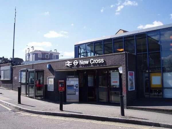 Entrance to New Cross station
