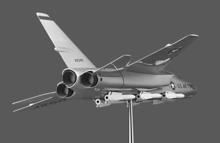 Manufacturer's model of the NR-349 proposal North American NR-349 (34410707756).png