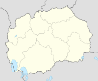 Breznica på en karta över Nordmakedonien