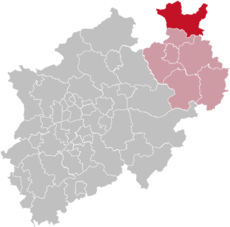Lokasi Minden-Lübbecke di Nordrhein-Westfalen