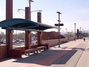 Northridge metrolink station looking westward.jpg